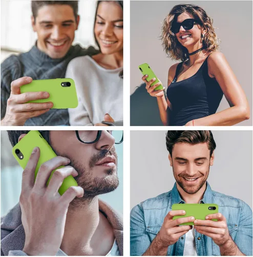 Miniatura 2 de Cordking Funda diseñada para iPhone XR, funda de silicona ultra delgada a prueba de golpes con [forro de microfibra suave antiarañazos], 6.1 Brote