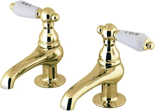 Miniatura 5 de Kingston Brass CC3L8 - Grifo vintage para lavabo, níquel cepillado