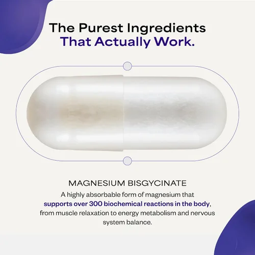 Miniatura 3 de Magnesium 101 de Dave Asprey Apoyo diario para el sueño, el metabolismo, la relajación y la salud del corazón Bisglicinato de magnesio quelado
