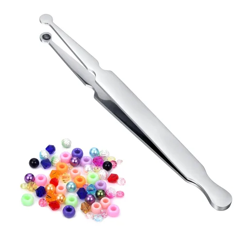 Miniatura 13 de DJCIW Alicates de gran resistencia para abrir anillos de calibre grande, herramienta versátil para perforación de joyas, cuentas cautivas, segmento
