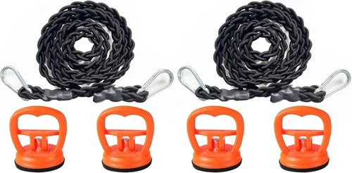 Miniatura 3 de Tendedero de cuerda elástica, línea de ropa de cable tritrenzado, tendedero de ropa portátil de viaje (con 2 ventosas fuertes) para el hogar