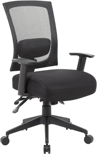 Miniatura 6 de Mesh Back Task Chair Black Ergonomic 3 Paddle Control System Adjustable Office Seating Breathable Lumbar Support Swivel Desk Chair with Pneumatic