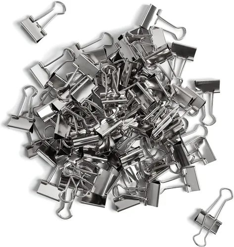 Miniatura 2 de U Brands Clips pequeños para carpeta, plata metálica, suministros de organización de oficina, 0.748 in, 72