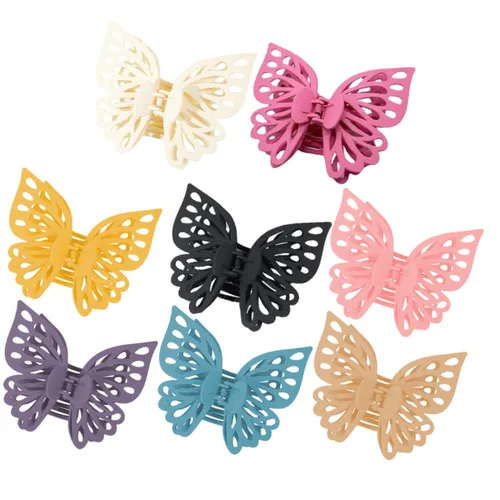 8 pinzas para el cabello de mariposas, pinzas grandes para mujeres y niñas, accesorios únicos para el cabello para fiestas y uso diario, pinzas para