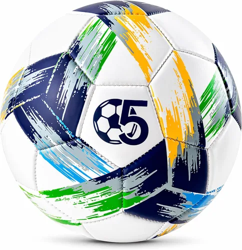 Miniatura 15 de Balón de fútbol tamaño 5, tamaño 4, tamaño 3, desinflado, brillante bola de práctica tricolor para niños y niñas de 4 a 8 años, 8 a 12 años, 12