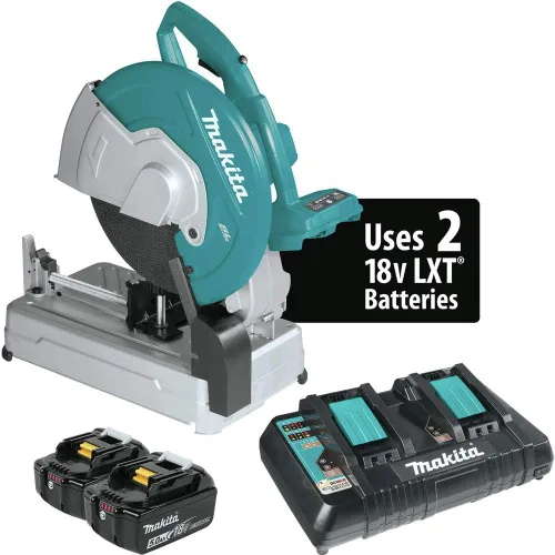 Miniatura 9 de Makita XWL01Z 36V (18V X2) LXT Sierra de corte sin escobillas de 14 pulgadas, solo herramienta