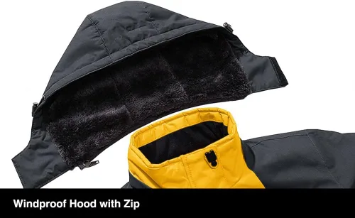 Miniatura 2 de MAGCOMSEN - Chaqueta de invierno para hombre, impermeable, abrigada, con forro polar y múltiples bolsillos