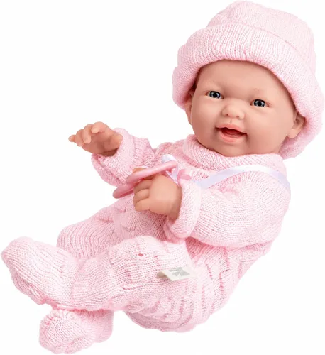 Muñeco recién nacido La Newborn Real Girl - Rosa