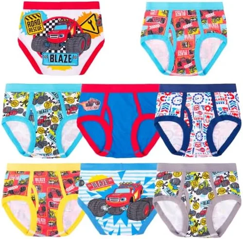 Miniatura 2 de Ropa interior para niños con licencia Mickey Mouse Blaze Cars Paw Patrol Marvel Toy Story paquete de 8 calzoncillos para niños pequeños y grandes