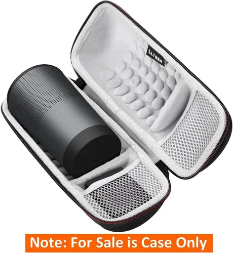 Miniatura 9 de LTGEM - Carcasa rígida de EVA para altavoz Bluetooth Bose SoundLink Revolve or Revolve (Serie II) con bolsillo de malla, color negro