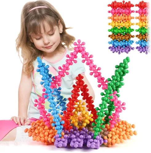 Miniatura 8 de TOMYOU 200 Piezas Bloques de Construcción Niños Juguetes STEM Conjuntos de Discos Educativos Entrelazados de Plástico Sólido para Niños y Niñas