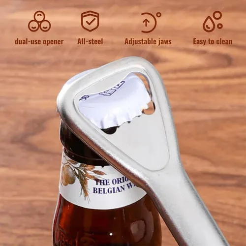 Miniatura 4 de Abridor de Frascos Ajustable para Manos Débiles, Nuevo Abridor de Latas de Acero Inoxidable Multifuncional Ajustable 2024, Agarrador de Tapas de 1pcs