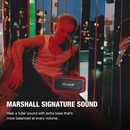 Miniatura 2 de Marshall Emberton III - Altavoz Bluetooth portátil, diseño resistente e impermeable IP67, sonido estéreo fuerte, graves profundos con tiempo