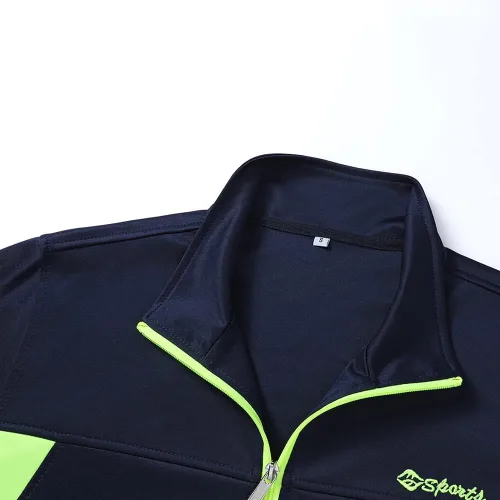 Miniatura 3 de Conjunto deportivo casual de manga larga para hombre, conjunto deportivo con cremallera completa, chaqueta deportiva y pantalones para correr