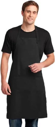 Miniatura 2 de Joe's USA Delantal con pechera ajustable de 8 onzas con bolsillos