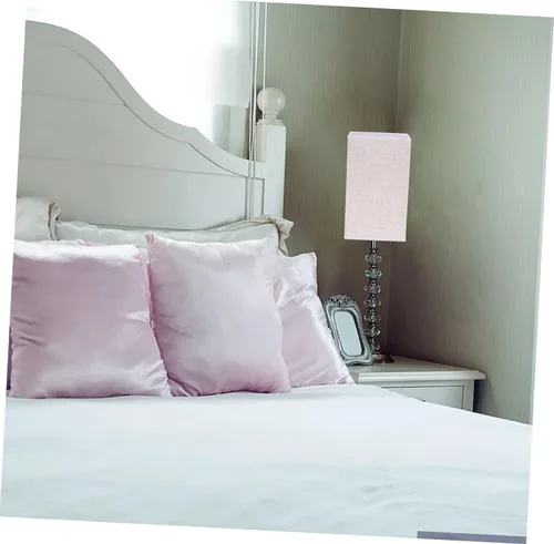 Miniatura 8 de DECHOUS Elegante pantalla cuadrada de tela para lámpara sobre bombilla para luces, fácil de instalar, regalo