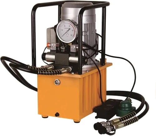 Miniatura 9 de Bomba hidráulica ATO Bomba hidráulica eléctrica de 1.2KW Válvula manual de 220 V de efecto único 10000 PSI Unidad de potencia hidráulica eléctrica