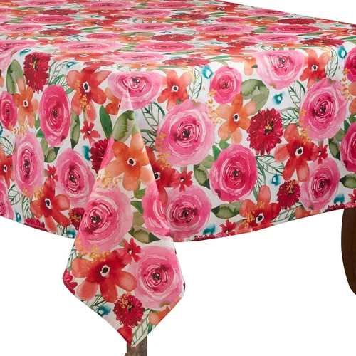 Miniatura 4 de SARO LIFESTYLE Mantel floral de Santa Mónica, multicolor, 65 x 104 pulgadas