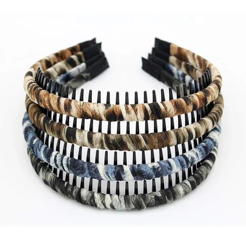 Miniatura 10 de JOBAND Diadema de Aro con Púas Multicolor, Diadema con Peine, Accesorios para el Cabello Suave y Cómodo, Antideslizante para Mujeres/Niñas