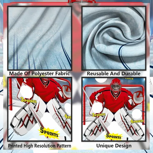 Miniatura 3 de Decoración de juegos de hockey sobre hielo, bandera, telón de fondo, decoración temática para fanáticos de interiores y exteriores, accesorios