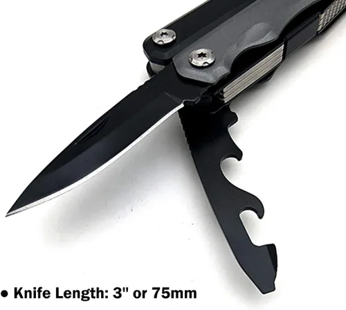 Miniatura 4 de Hammer & Pliers Herramienta multifuncional 14 en 1 Kit portátil para emergencias de automóvil, camping, hogar