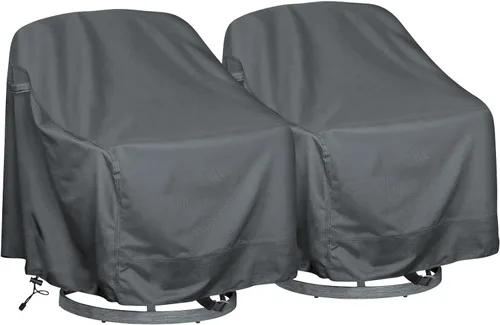 Miniatura 20 de 1 paquete de fundas resistentes para sillas de patio, tela Oxford 600D resistente a los desgarros, 314.961 in, impermeables, resistentes a los rayos