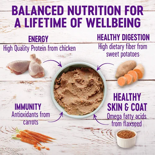 Miniatura 6 de Wellness Complete Health - Paquete de alimentos secos y húmedos para perros: alimento seco natural con granos saludables, pollo y avena, bolsa de 5
