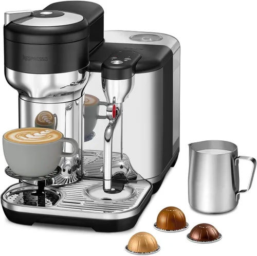 Miniatura 12 de Nespresso Vertuo Creatista - Cafetera de café y espresso de Breville, acero inoxidable negro