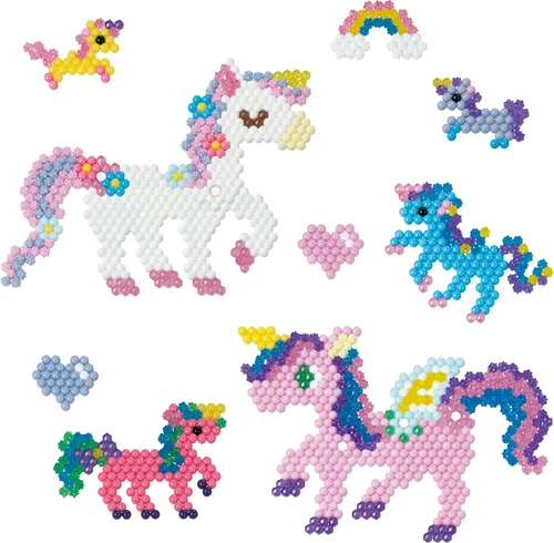 Miniatura 6 de Aquabeads Mystic Unicorn - Juego completo de cuentas para artes y manualidades para niños, más de 1,500 cuentas, tres llaveros y soporte