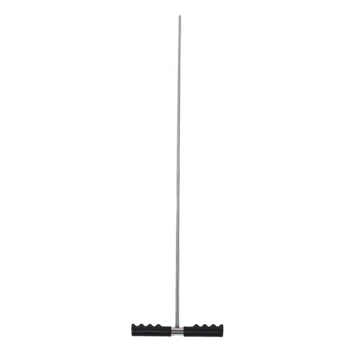 Varilla de sonda de suelo de metal, sonda de tierra ajustable de acero inoxidable de 32 a 48 pulgadas con mango de palanca, ideal para localizar
