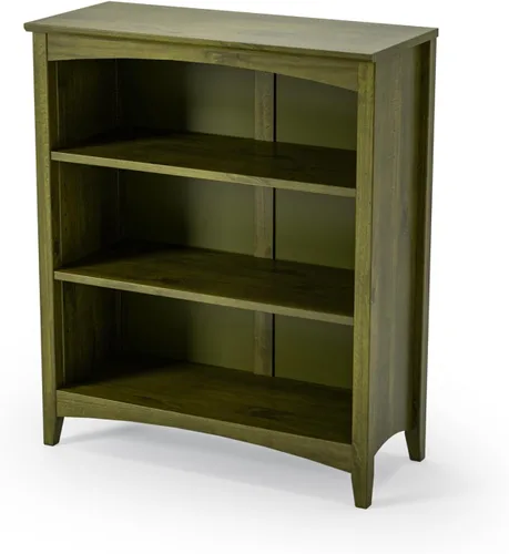 Miniatura 13 de Camaflexi Estantería estilo Shaker de 4 estantes, madera maciza, 48 pulgadas de alto, estantería ajustable, parte trasera cerrada, estantería