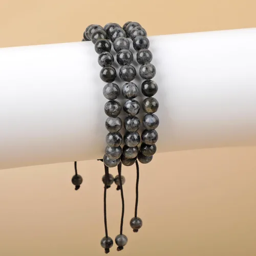 Miniatura 8 de AD Beads Pulseras de piedras preciosas unisex de 0.315 pulgadas (0.315 in), macramé curativo ajustable de 7 a 9 pulgadas Usa esta pulsera