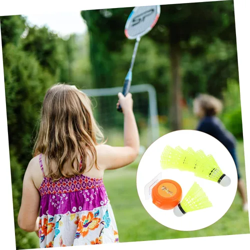 Miniatura 4 de 1 Unidades Entrenador de Tenis Rebotador Pelotas Bádminton Shuttlecock Máquina para un solo jugador Equipo de entrenamiento de bádminton portátil