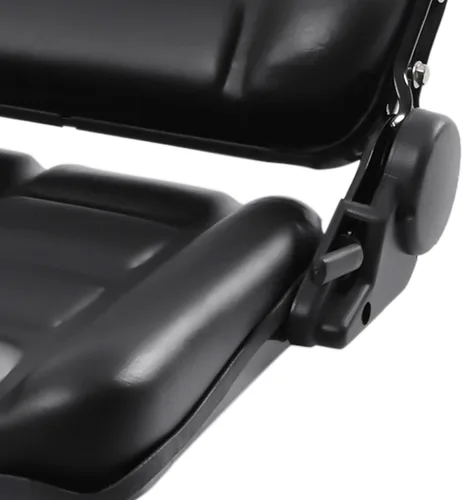 Miniatura 7 de Asiento universal para carretilla elevadora, asiento de tractor plegable con respaldo de ángulo ajustable y asiento de cortacésped