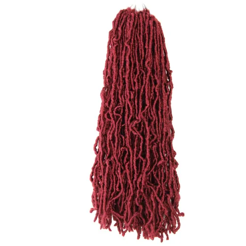 Miniatura 23 de Niseyo Rastas de pelo sintético de ganchillo de 24 pulgadas, 6 paquetes de extensiones de cabello sintético lacio de ganchillo largo