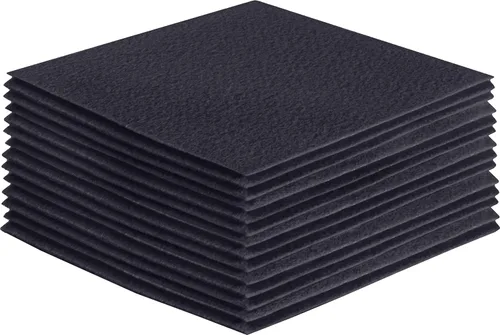 Miniatura 78 de FabricLA Hojas de fieltro acrílico para manualidades, cuadrados de fieltro precortados suaves de 4 x 4 pulgadas (3.9 in x 3.9 in), utiliza hojas