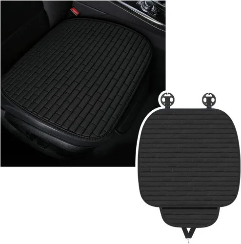 Fundas para asientos delanteros de automóvil, antideslizantes y transpirables con diseño de celosía, fundas universales para asientos delanteros