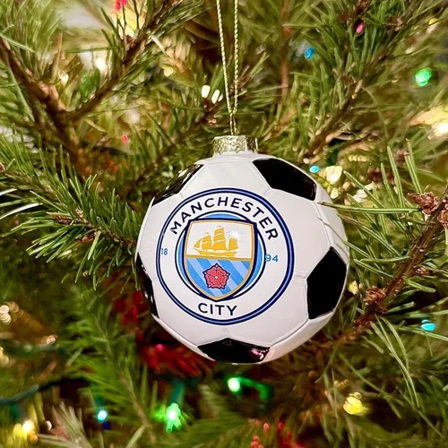 Miniatura 2 de Tree Buddees x Manchester City F.C. - Adorno de Navidad oficial del club de fútbol de edición limitada, equipo de fútbol de la Premier League