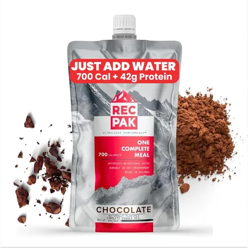 Miniatura 8 de RecPak 700 cales, 1.48 onzas de proteína, nutrición completa para atletas de campo Comida líquida ligera sin cocinar para montañismo, mochilero