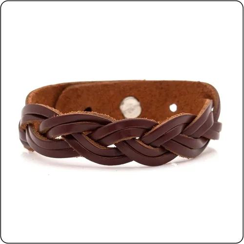 Miniatura 2 de Pulsera de cuero trenzado punk rock