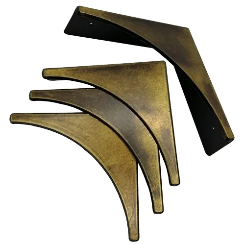 Miniatura 6 de brandname Mizhang - Protector de esquina con borde de esquina, 4 piezas, caja decorativa de metal retro, protectores de esquina para gabinetes