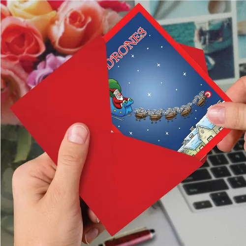 Miniatura 6 de NobleWorks - Caja de 12 tarjetas de Navidad divertidas - Humor de dibujos animados para adultos, juego a granel de tarjetas de felicitación