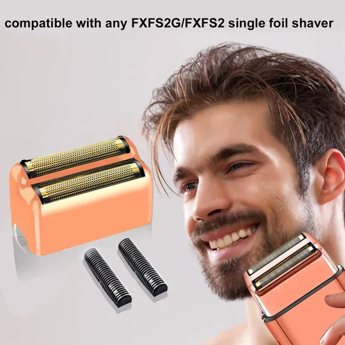 Miniatura 6 de Lámina de repuesto profesional y cortadores para afeitadora BaBylissPRO Barberology de doble lámina, compatible con la afeitadora BaBylissPRO Oro