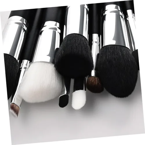 Miniatura 6 de POPETPOP Cepillo de prevención de maquillaje de desperdicio, cepillo de pelo de cabra para mujer, brochas de maquillaje Bling Maquillaje para mujer
