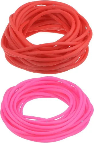 Miniatura 12 de HARFINGTON Tubo hueco de goma de 16 pies 1/8 pulgadas de diámetro y 1/16 pulgadas de orificio de silicona para hacer joyas, collares, pulseras