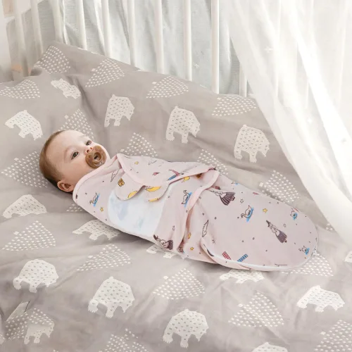 Miniatura 3 de HOUSBAY Manta para envolver bebé niño y niña, material súper suave, para recién nacido, ajustable, saco de dormir con cremallera de 2 vías, 1 Cuento