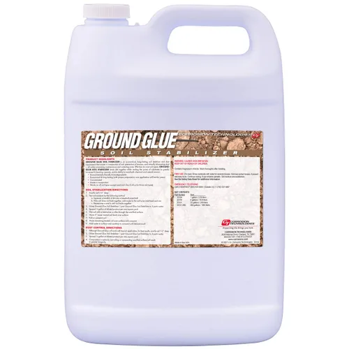 Corrosion Technologies Estabilizador de suelo de pegamento para tierra y tierra Estabilizador de superficie y control de erosión 1 galón (72 pies