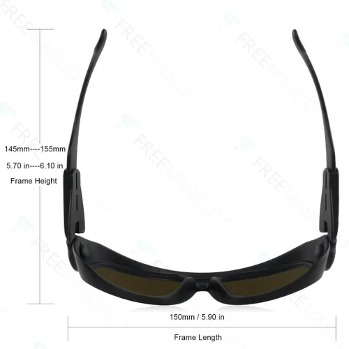 Miniatura 3 de FreeMascot Profesional 190nm-2000nm longitud de onda IPL láser gafas de seguridad para depilación, belleza láser y cosmetología