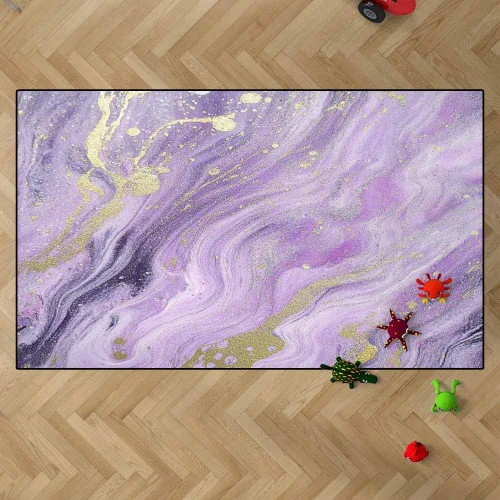 Miniatura 25 de TOMWISH - Alfombra abstracta pintada a mano en blanco y negro con pintura dorada, sala de estar, dormitorio, decoración de suelo, alfombra