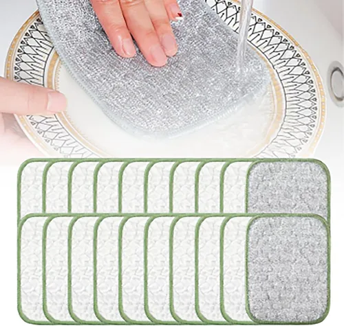 Miniatura 8 de Paño de alambre de doble cara sin arañazos, trapos multiusos para lavar platos de alambre húmedo y seco, no rayan, almohadillas de metal